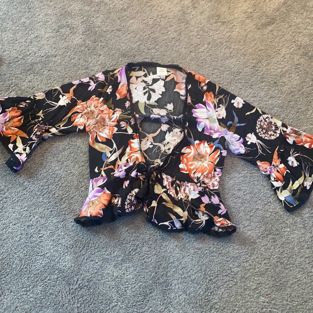 Floral Wrap Kimono